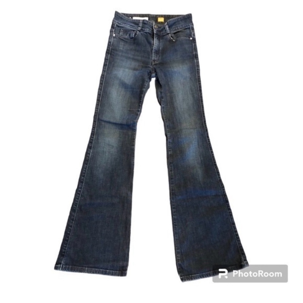 Pilcro and the letterpress | Anthropologie super flare jeans 27